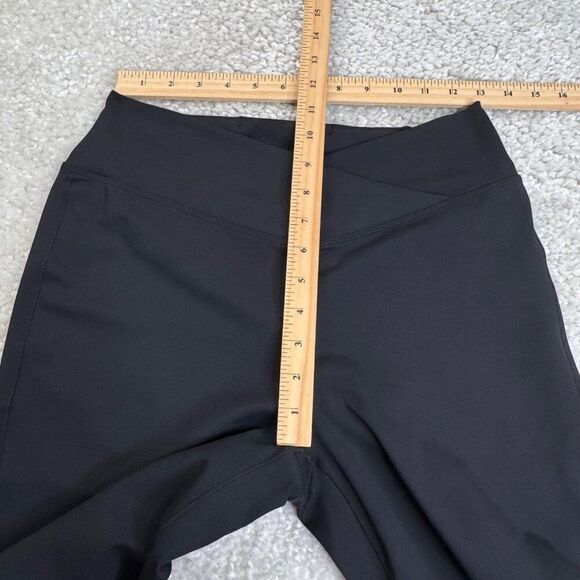 Halara Crossover High Waisted Back Pocket Super Flare Legging Black - Picture 8 of 10